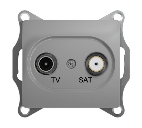Glossa Алюминий TV-SAT Розетка одиночная 1DB  GSL000397  SE