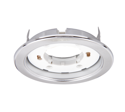 Светильник точечный встраиваемый под лампу PGX53 10639. 6 хром глянцевый /10 шт. в уп./ 106*39мм  .5017580  Jazzway