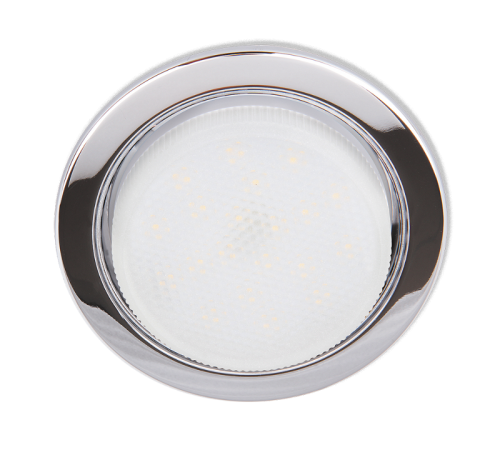 Светильник точечный встраиваемый под лампу PGX53 10639. 6 хром глянцевый /10 шт. в уп./ 106*39мм  .5017580  Jazzway