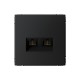 ArtGallery Карбон Розетка двойная компьютерная RJ45+RJ45, кат.6А, механизм  GAL001088  SE
