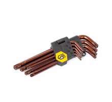 Набор ключей TORX КТ-9s (Т10-Т50)  82178  КВТ