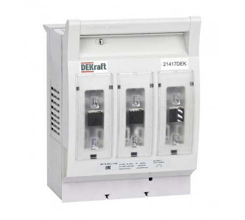 ПВР горизонтальный 400А 3ф отключение_навесной монтаж на шину_ПВР-102  21412DEK DEKraft