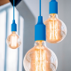 Светильник подвесной шнур под лампу Decor PL014 голубой E27, 1 м, 1/40  PL014  Gauss