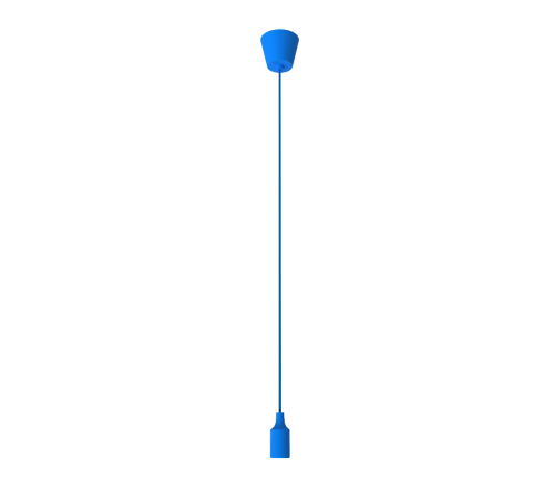 Светильник подвесной шнур под лампу Decor PL014 голубой E27, 1 м, 1/40  PL014  Gauss