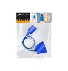 Светильник подвесной шнур под лампу Decor PL014 голубой E27, 1 м, 1/40  PL014  Gauss