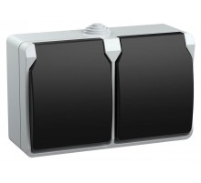 Форс Розетка 2-местная О/У с/з РСб22-3-ФСр IP54  ERS22-K03-16-54-DC  IEK