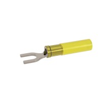 Наконечник вилочный c изолированным фланцем ТУТ, для жилы сечением 4-6кв.мм с отверстием под винт М6 (НВИ-ТУТ)  IFCL-6-6HS  DKC