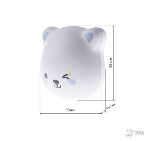 Светильник-ночник NLED-466-1W-W белый (40/80/1920)  Б0049342  ЭРА