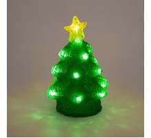 Акриловая светодиодная фигура Елочка 15х15х22 см, 20 светодиодов, батарейки 2хAA (не входят в комплект)  513-322  NEON-NIGHT
