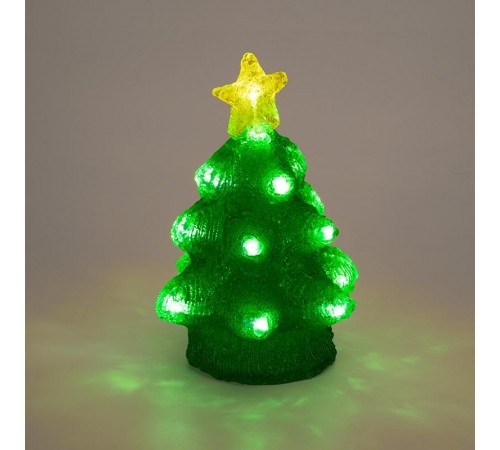 Акриловая светодиодная фигура Елочка 15х15х22 см, 20 светодиодов, батарейки 2хAA (не входят в комплект)  513-322  NEON-NIGHT