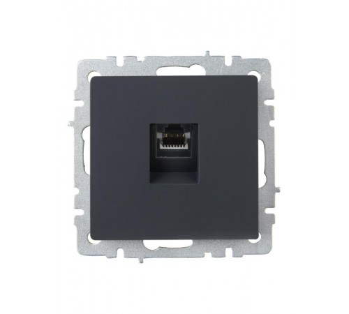 BRITE Розетка компьютерная RJ45 кат.5E РК10-БрГ графит   BR-K10-1-K53  IEK