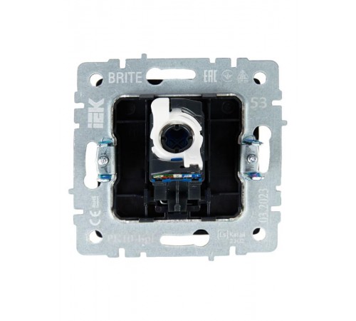 BRITE Розетка компьютерная RJ45 кат.5E РК10-БрГ графит   BR-K10-1-K53  IEK
