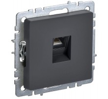 BRITE Розетка компьютерная RJ45 кат.5E РК10-БрГ графит   BR-K10-1-K53  IEK