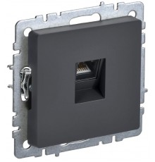 BRITE Розетка компьютерная RJ45 кат.5E РК10-БрГ графит   BR-K10-1-K53  IEK