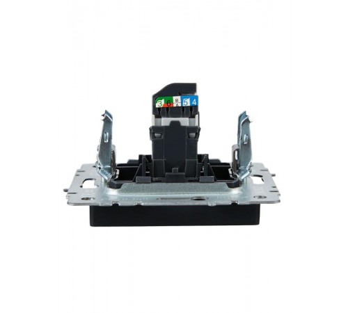 BRITE Розетка компьютерная RJ45 кат.5E РК10-БрГ графит   BR-K10-1-K53  IEK