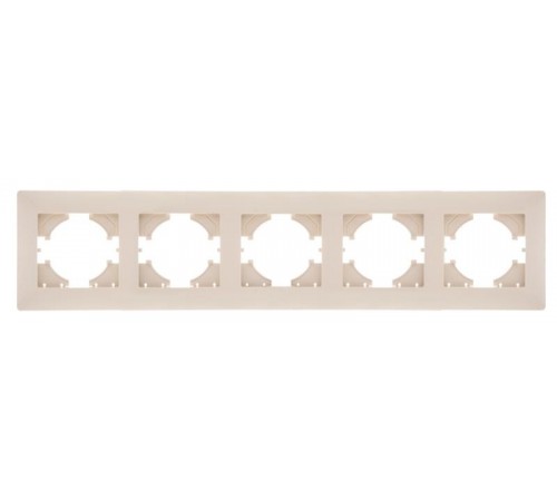 Bravo РАМКА 5-местная, цвет  бежевый.  С1050-003  GUSI Electric