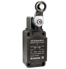 ВП 36-2518П-66 У2, рычаг с пласт. роликом, 1з+1р,полумгновенный,30х60 мм, без сальника, 3А, IP66, выключатель путевой  (ЭТ)  ET010888  Электротехник