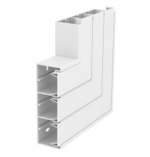 Плоский угол кабельного канала Rapid 45 53x160 мм (ПВХ,белый) (GEK-KF53160-3)  6116493  OBO Bettermann