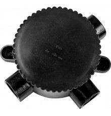 Коробка распределительная КЭМ 2-660-4 монтажная электрическая, 4-х рожковая, 660V, 165х65х165, черный  29852  FERON