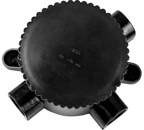 Коробка распределительная КЭМ 2-660-4 монтажная электрическая, 4-х рожковая, 660V, 165х65х165, черный  29852  FERON