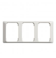 Рамка 3-постовая для DoubleSchuko, 100мм серия Jussi, белая  2523-100   2TKA000821G1  ABB