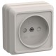 Октава кремовый Розетка 1-местная О/У б/з со шторками 10А РСш20-2-ОКм ERO13-K33-10-DC  IEK