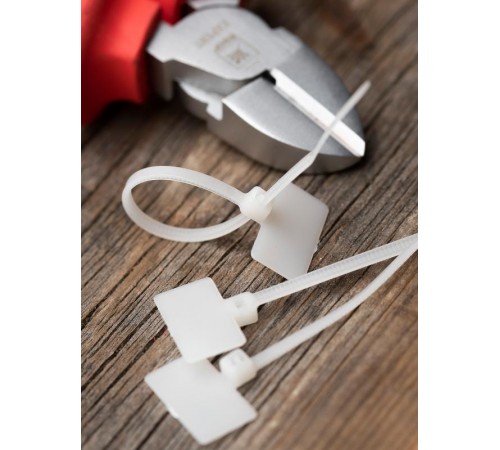 Хомут нейлоновый с маркировочной площадкой (2,5х110) (100шт.) EKF PROxima  plc-c-p-2.5x110  EKF