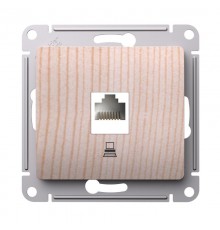 GLOSSA Сосна Розетка компьютерная RJ45 кат.5Е, механизм  GSL001581K  SE
