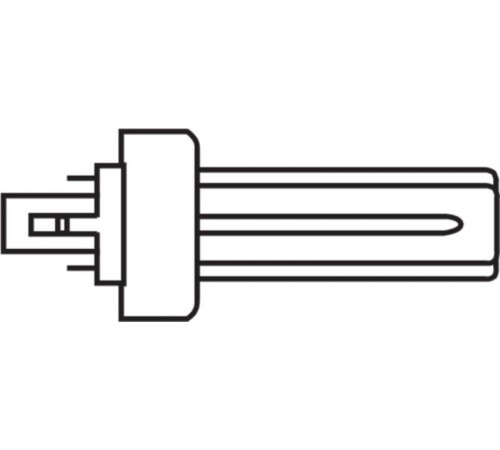 Лампа энергосберегающая КЛЛ 18Вт GX24d-2 нейтральная холодно-белая 4000К DULUX T 18W/840 PLUS GX24D 10X1  4050300333465  Osram
