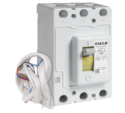 Выключатель автоматический ВА57-35-341110-125А-800-690AC-УХЛ3-РЕГ 321737  КЭАЗ