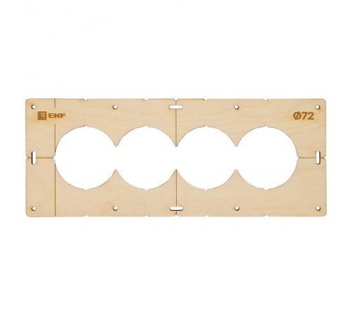 Комплект шаблонов для подрозетников диаметром 72 мм  Expert  sh-d72-k  EKF