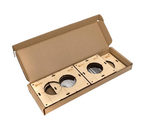 Комплект шаблонов для подрозетников диаметром 72 мм  Expert  sh-d72-k  EKF