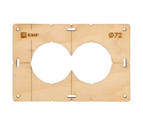 Комплект шаблонов для подрозетников диаметром 72 мм  Expert  sh-d72-k  EKF