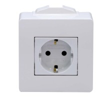 Коробка для миниканалов с силовой розеткой  10482  DKC