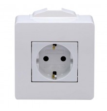 Коробка для миниканалов с силовой розеткой  10482  DKC