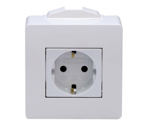 Коробка для миниканалов с силовой розеткой  10482  DKC