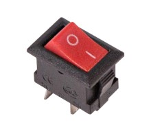 Выключатель клавишный 250V 3А (2с) ON-OFF красный Micro  36-2011  REXANT