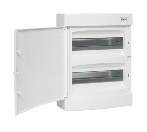Щит распределительный навесной "Unix" белая дверь 2х12 модулей IP41 EKF PROxima  ux-2x12-nw  EKF
