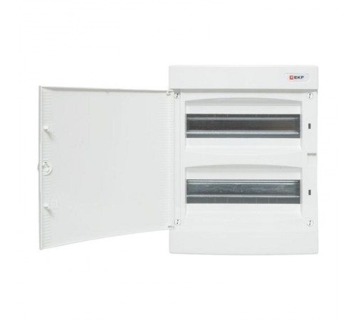 Щит распределительный навесной "Unix" белая дверь 2х12 модулей IP41 EKF PROxima  ux-2x12-nw  EKF