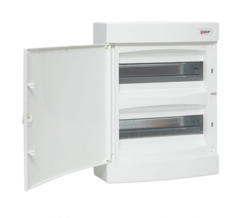 Щит распределительный навесной "Unix" белая дверь 2х12 модулей IP41 EKF PROxima  ux-2x12-nw  EKF