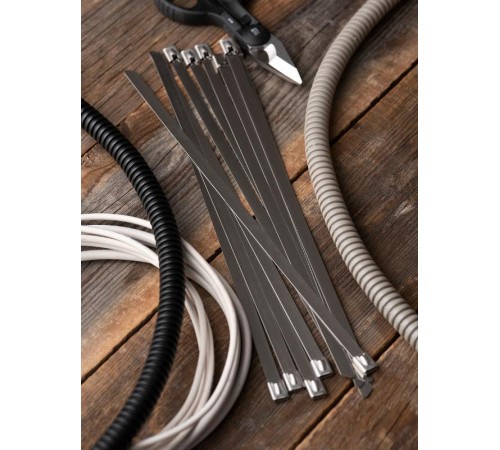 Хомут AISI 316 из нержавеющей стали, 7.9x200 (100 шт.) FlexLock PROximaplc-fl-tss-316-7.9x200EKF