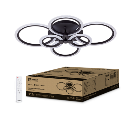 Светильник светодиодный ELEGANT BLISS-B 120Вт 230В 3000-6500K 8400Лм 1050х145мм c пультом ДУ  4690612035475  IN HOME