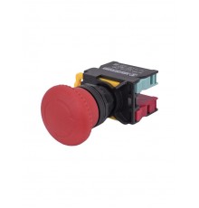 ВК22-ES545-65У1, красный, 1НО+1НЗ, гриб с фиксацией 40мм, d22мм, IP65, выключатель кнопочный  (ЭТ)   ET005060   Электротехник