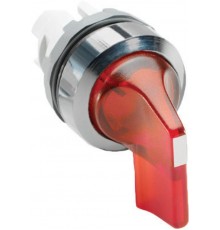 Переключатель M3SS5-21R (длинная ручка) красный 3-х позиционный с подсветкой  с возвратом в среднее положение  1SFA611214R2101  ABB