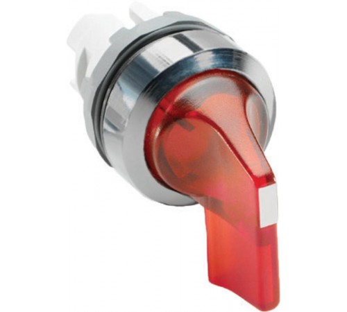 Переключатель M3SS5-21R (длинная ручка) красный 3-х позиционный с подсветкой  с возвратом в среднее положение  1SFA611214R2101  ABB