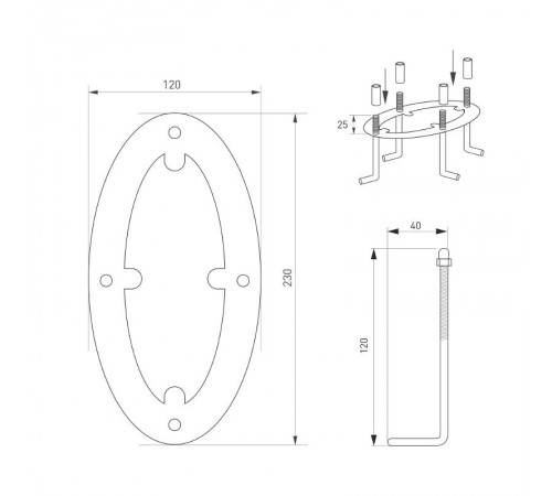 Светильник LGD-MUSE-BOLL-H1500-18W Warm3000 (DG, 328 deg, 230V) (Arlight, IP65 Металл, 3 года)  035395  Arlight