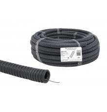 Труба гибкая гофрированная ПВХ 32мм с протяжкой лёгкая народная (25м)  SQ0401-0304  TDM