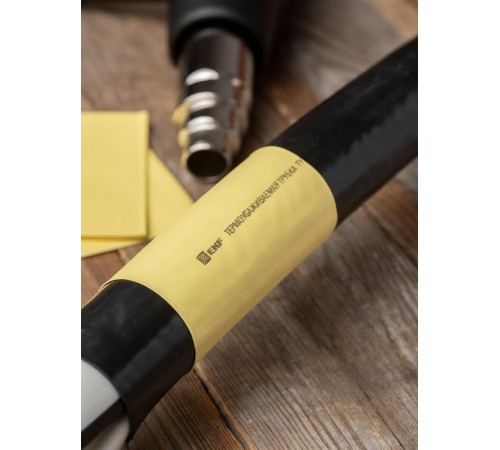 Термоусаживаемая трубка ТУТ нг 100/50 желтая рулон PROxima  tut-100-y  EKF