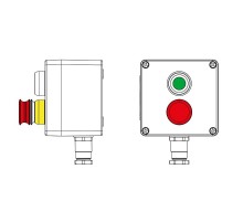 Взрывозащищенный пост управления из полиэстера CPE-P-03-(1xP1G(11)-1xP6E(11))-1xKH2MHK(C)1Ex d e IIC Т5 Gb / Ex tb IIIC T95°C DbIP66/КЗ  2231.031.22.