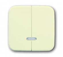 Клавиша для 2-канального светорегулятора 6565 U, серия Busch-Duro 2000 SI, цвет слоновая кость  6599-0-2888   2CKA006599A2888  ABB